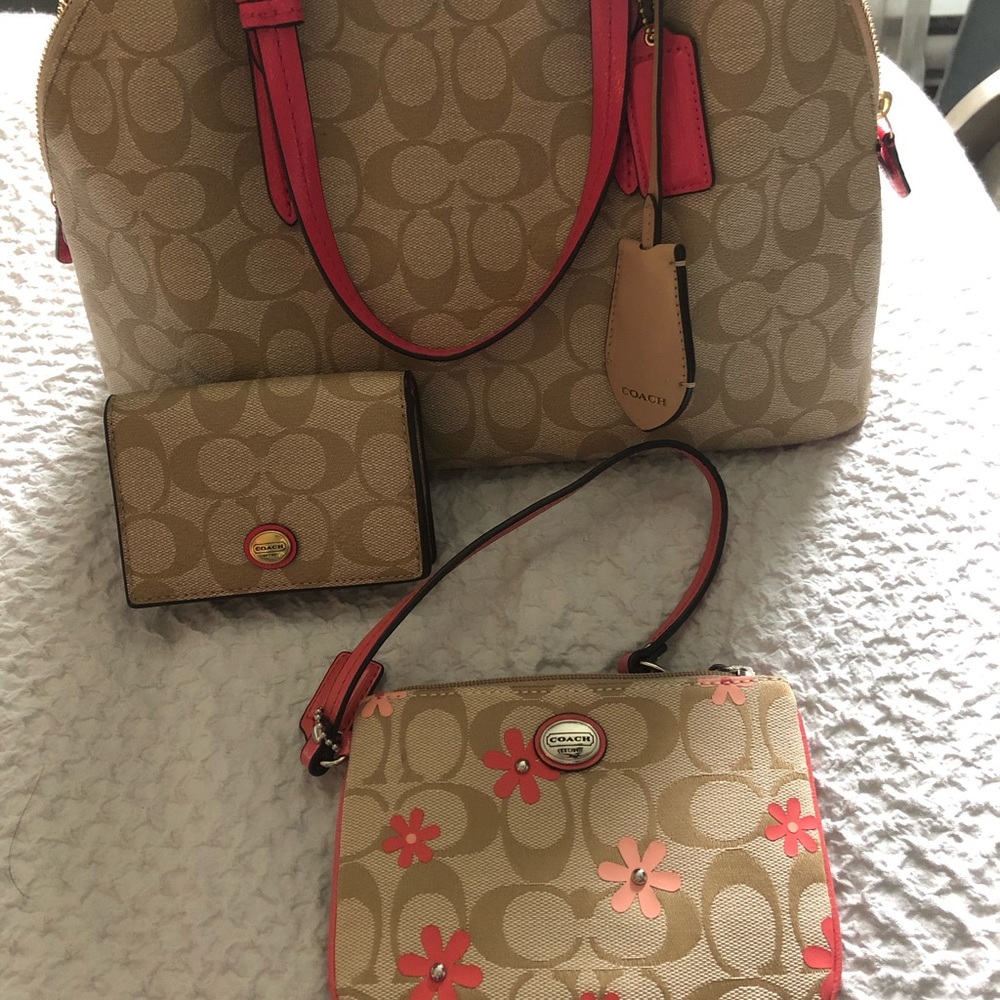 Authentic Coach Bag set